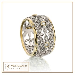 Anello Raggio di Sole fascia| Gioielli De Nobili